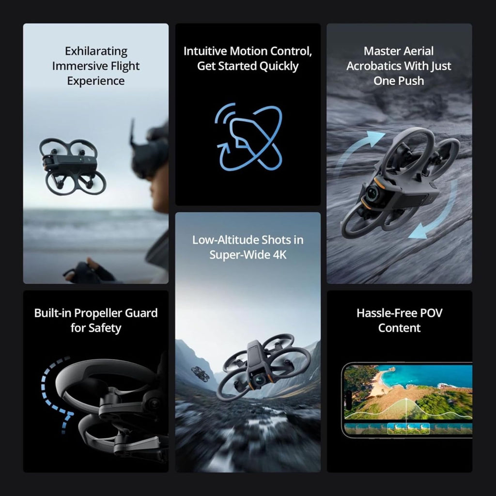 Avata 2 First Perspective Aerial Photography Drone Flight Glasses Sensory Control Immersive Flight