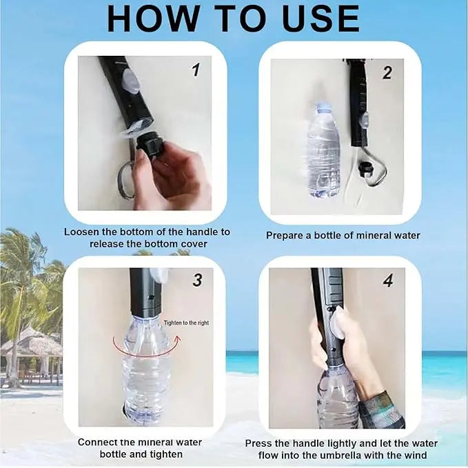 Waterproof Portable Umbrella with Fan and Cool Mist Sprayer for Outdoor Protection Comfortable Multi-Color
