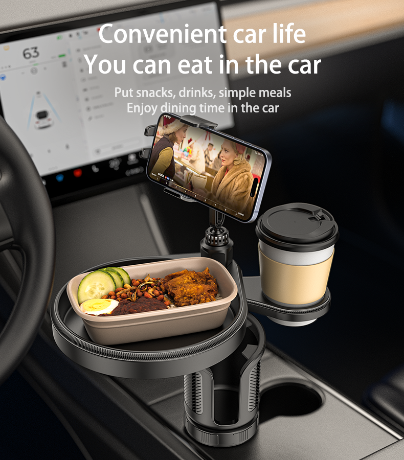 Rotating Phone Mount 4 in 1 Multifunctional Car Cup Phone Holder