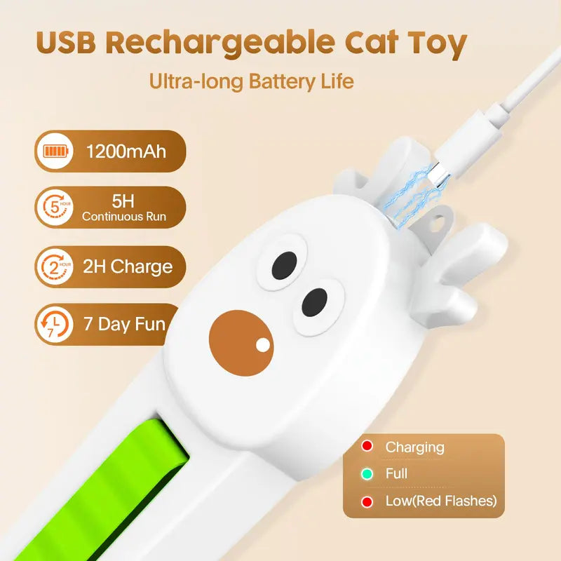 Automatic electric flying rope cat toy