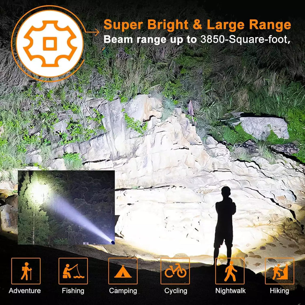 Super Bright Rechargeable Most Powerful Searchlight 200000 Lumens