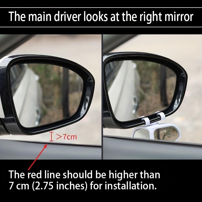 Set of 2 HD Blind Spot Mirrors for Vehicles 360° Adjustable Ultra-Clear Glass Wide-Angle View for Front & Rear Wheels Perfect for Trucks SUVs and Sedans