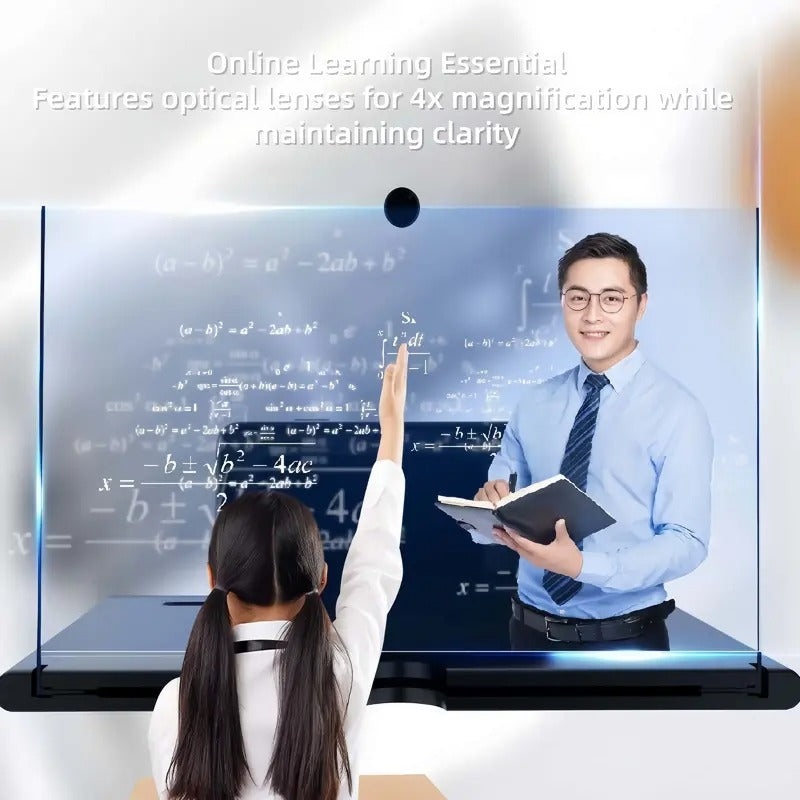 12"Mobile Phone Magnifier - Ultra-HD Screen Magnifier for Easy TV Viewing Orientation for Landscapes Use Eye Protection Full-Screen Mobile Phone Magnification