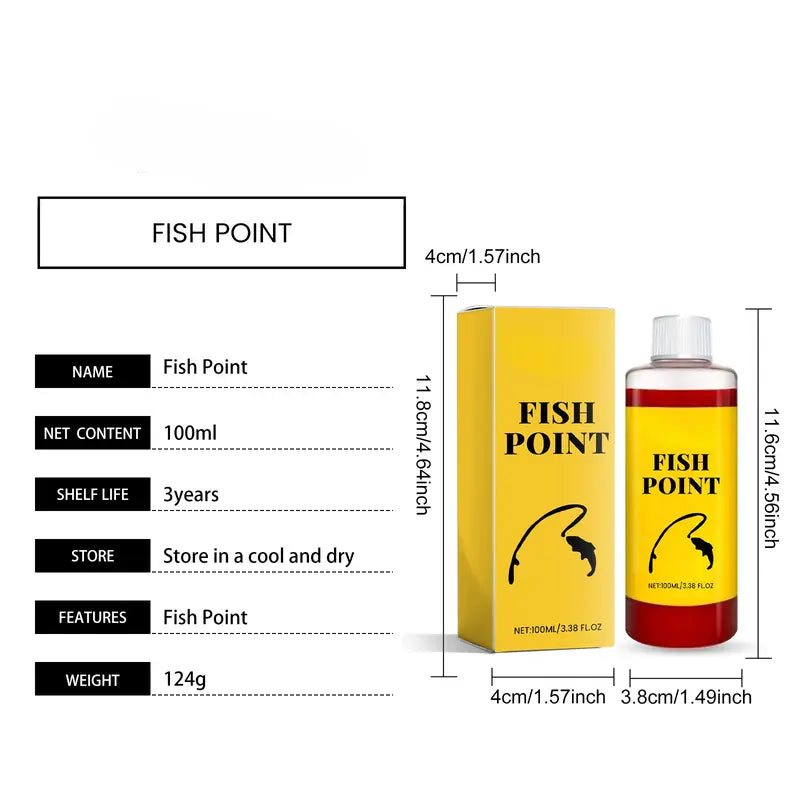 Concentrated Fish Attractant Liquid – Fast-Acting Red Worm Bait Additive for Freshwater Fishing, Enhances Scent & Improves Bite Response (100ml)
