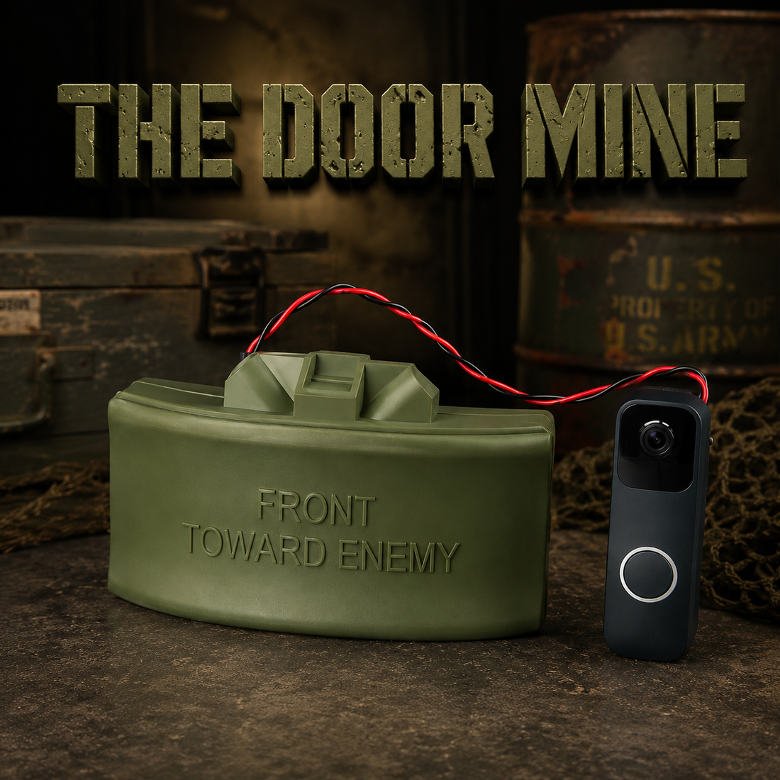 Claymore Mine Doorbell Prank Gift