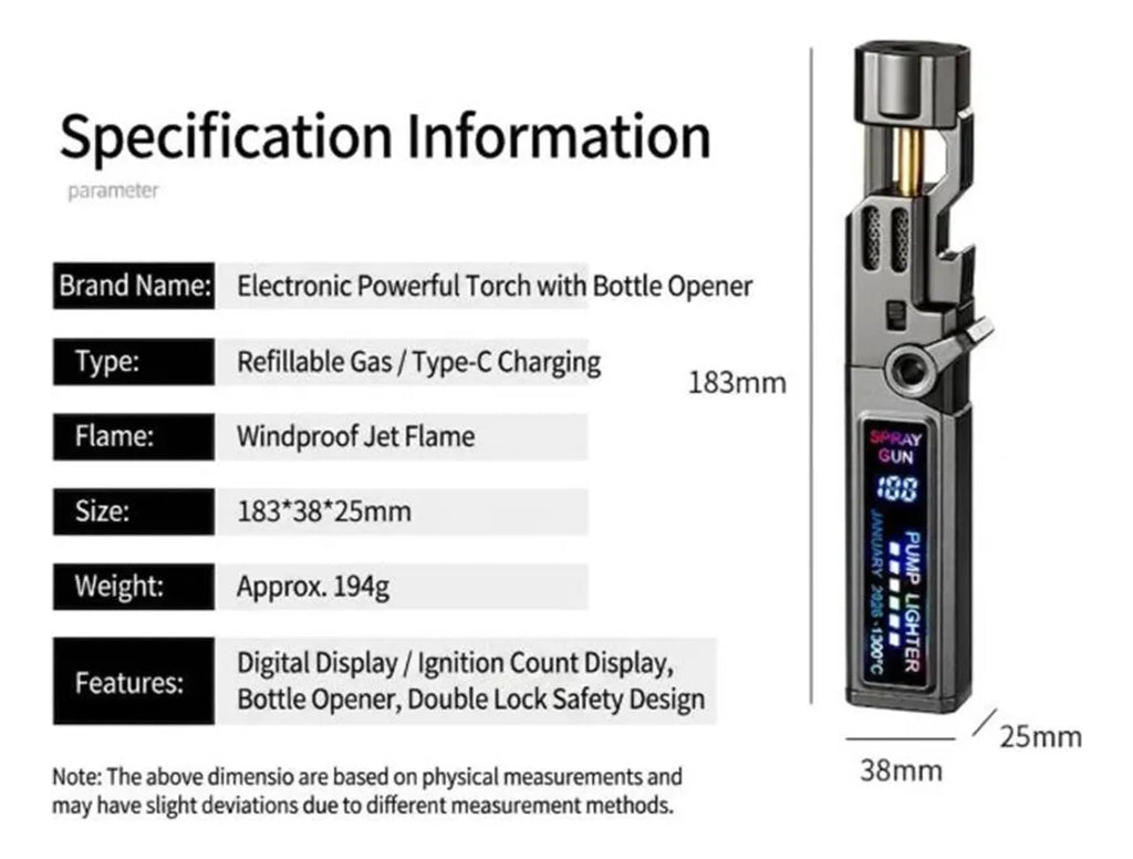 Multifunctional Bottle Opener Torch