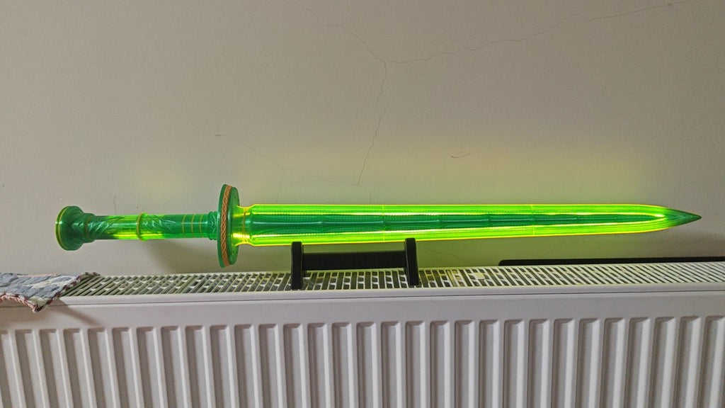 Green Bamboo Bee Cloud Sword, 40cm/90cm, 3D Printed, Illuminating