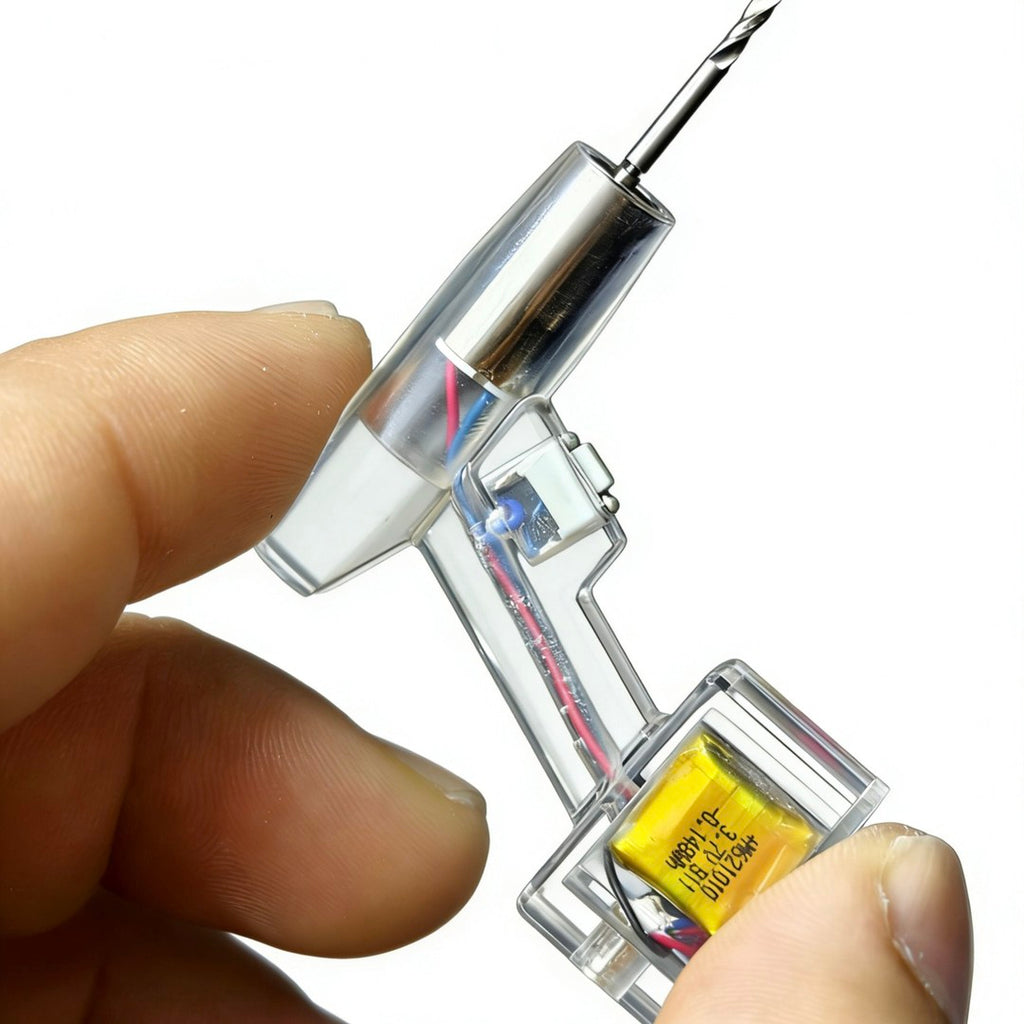 Mini electric drill, miniature model tool, fidget toy, portable electric tool.