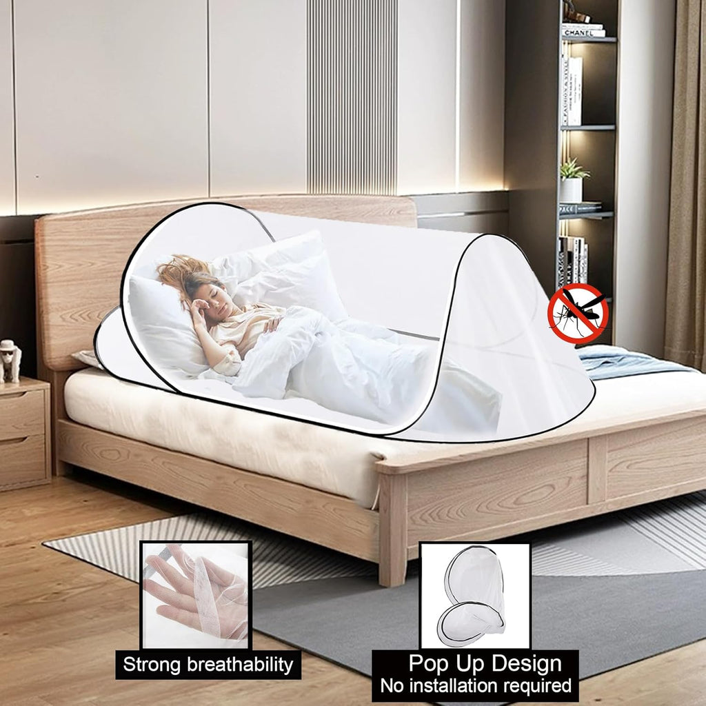 Large pop-up mosquito net, portable foldable mosquito net
