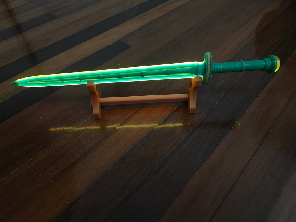 Green Bamboo Bee Cloud Sword, 40cm/90cm, 3D Printed, Illuminating