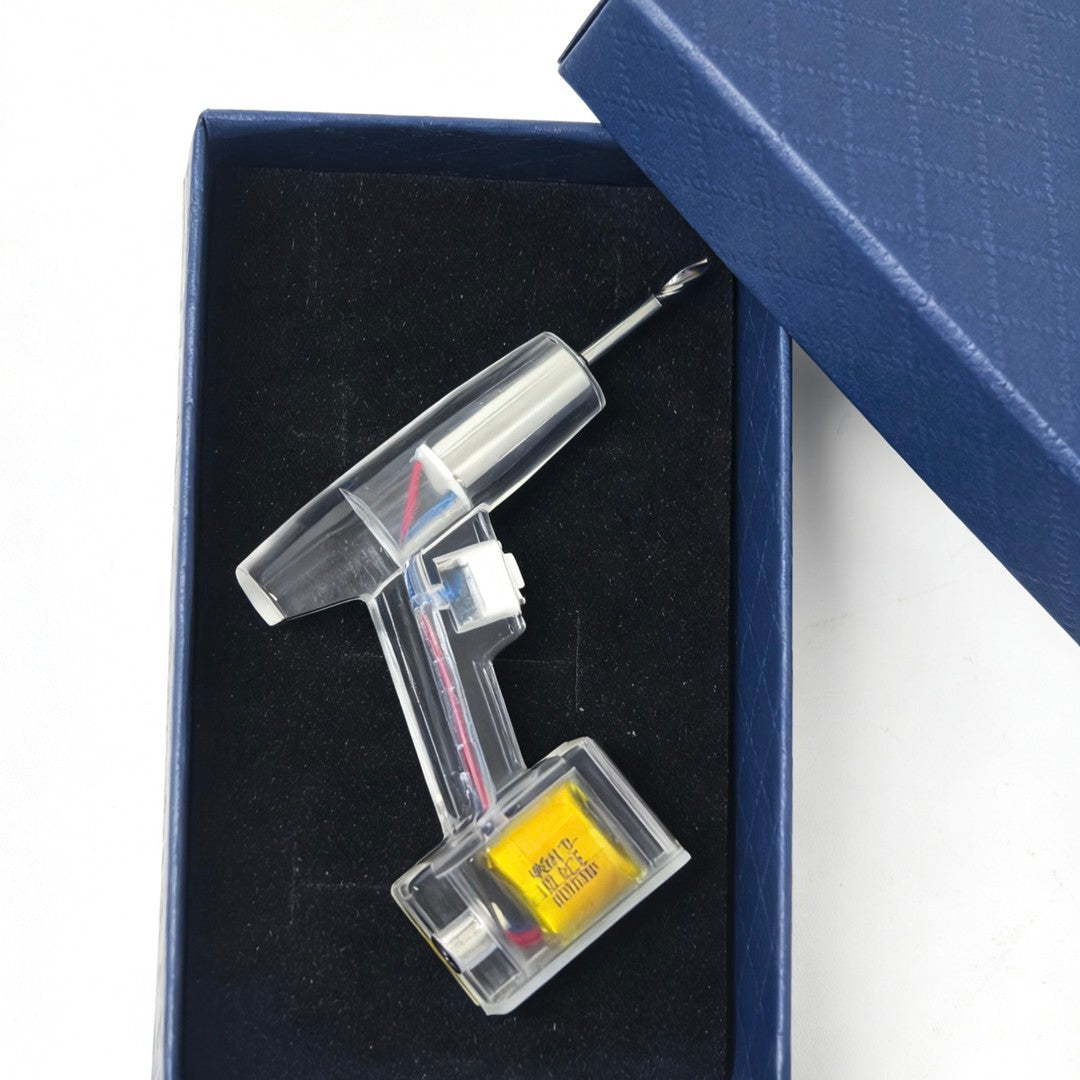 Mini electric drill, miniature model tool, fidget toy, portable electric tool.