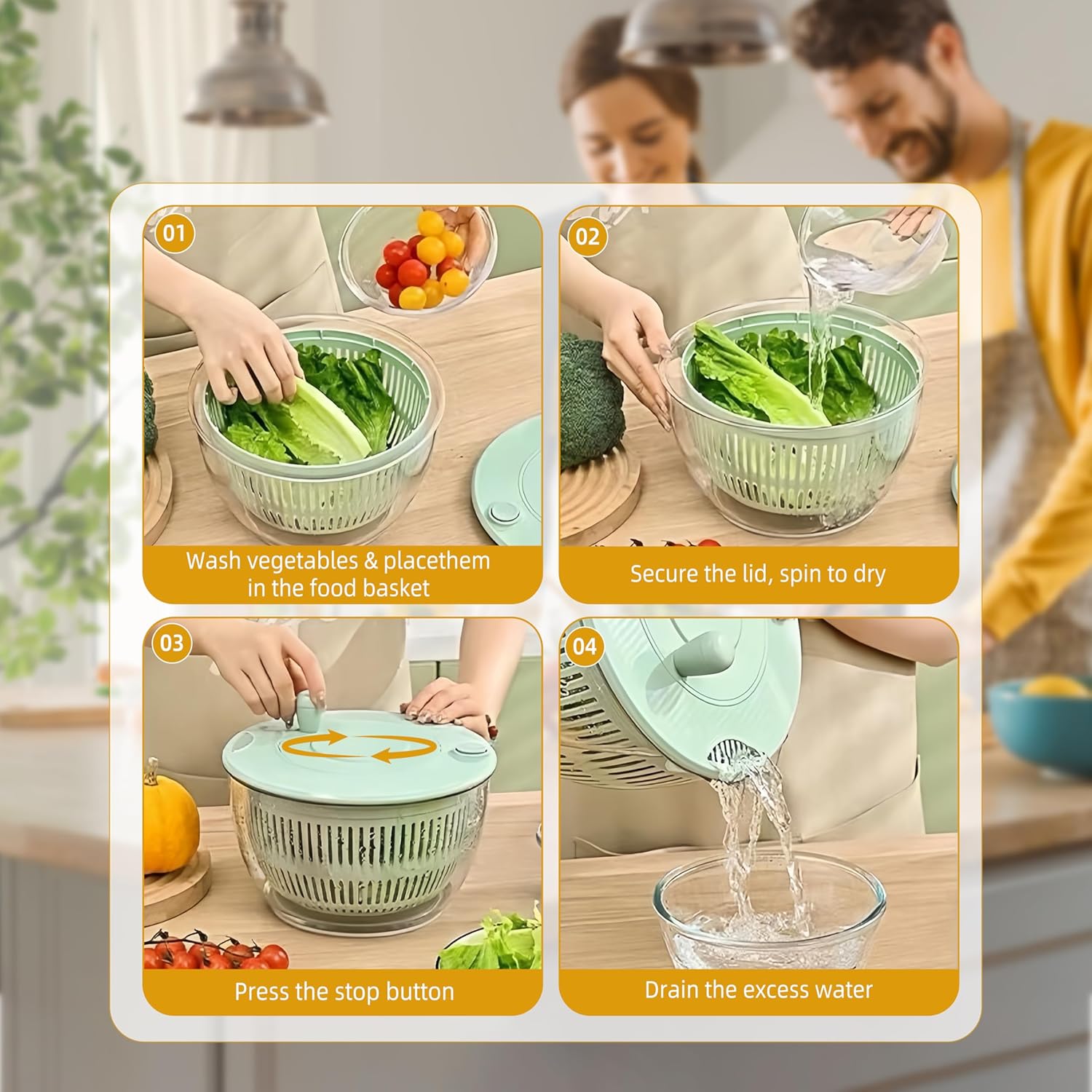 Vegetable salad dehydrator