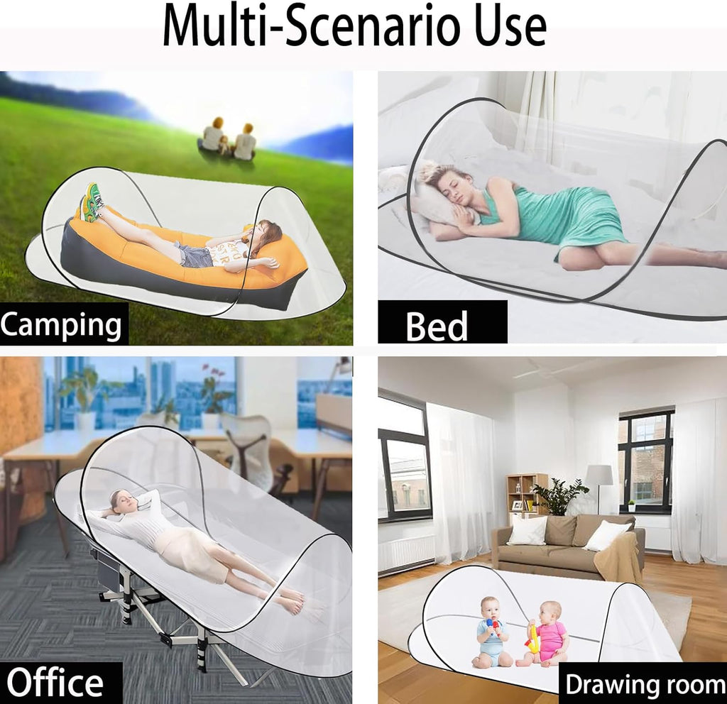 Large pop-up mosquito net, portable foldable mosquito net