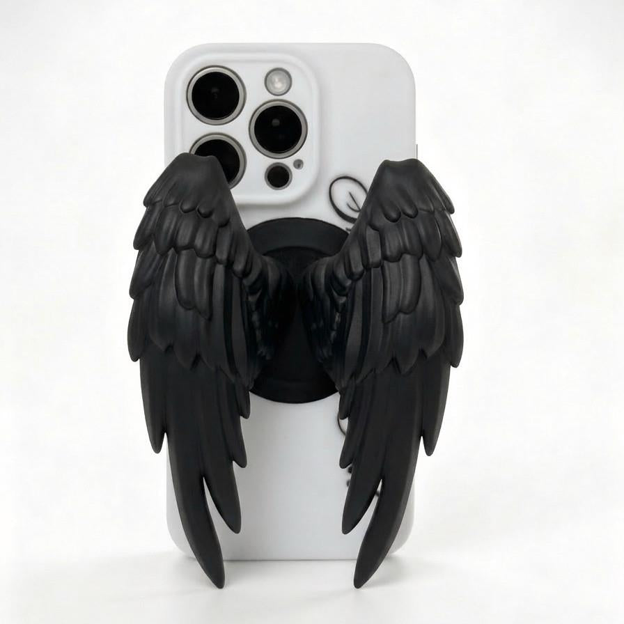 Magnetic MagSafe Phone Grip/Stand – Angel Wings Design