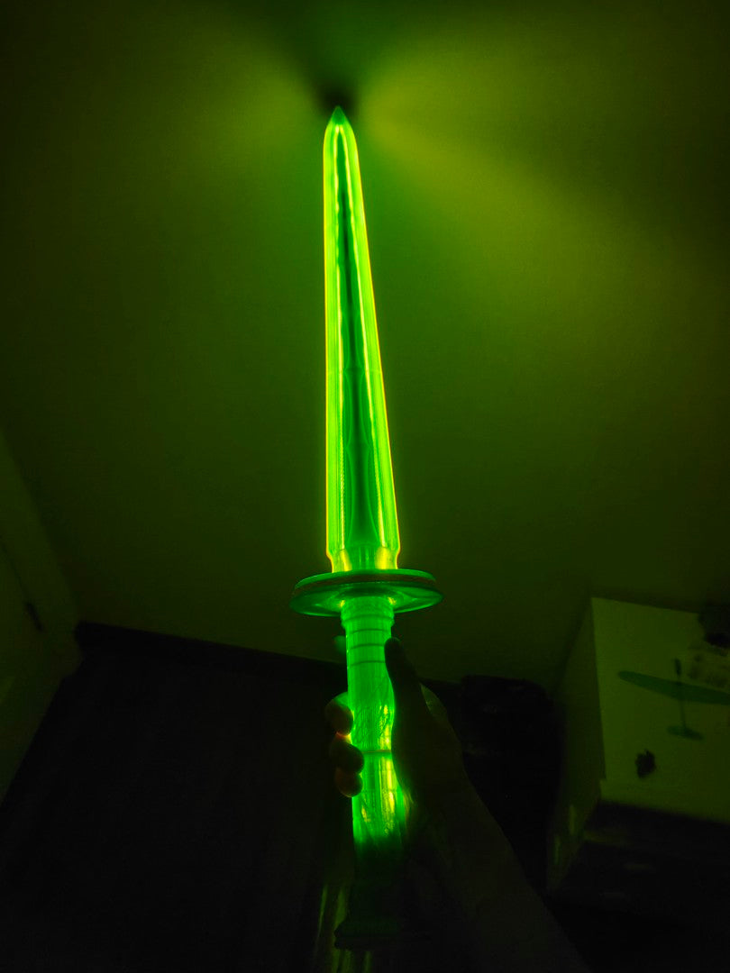 Green Bamboo Bee Cloud Sword, 40cm/90cm, 3D Printed, Illuminating