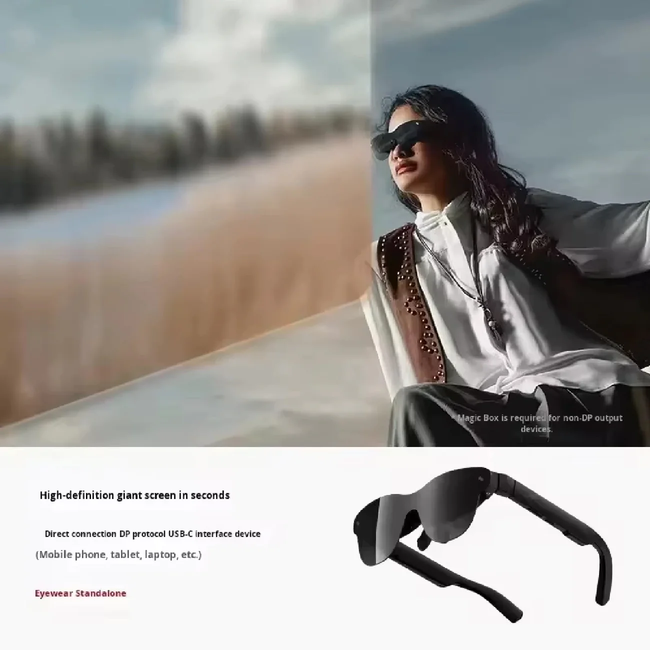 High-tech fishing AR glasses