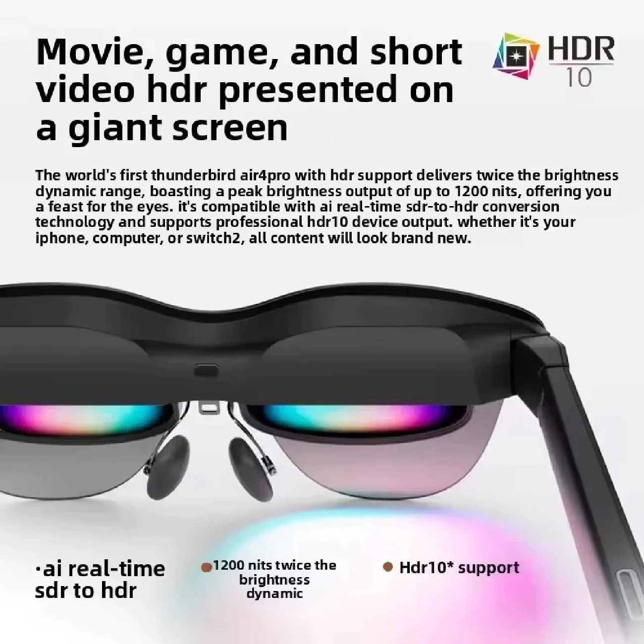 High-tech fishing AR glasses