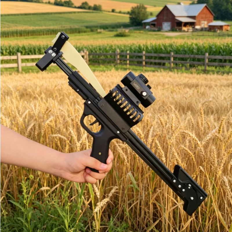 "Flying Shark" Precision Laser Slingshot with Folding Wrist Brace – Complete Set for Outdoor Use