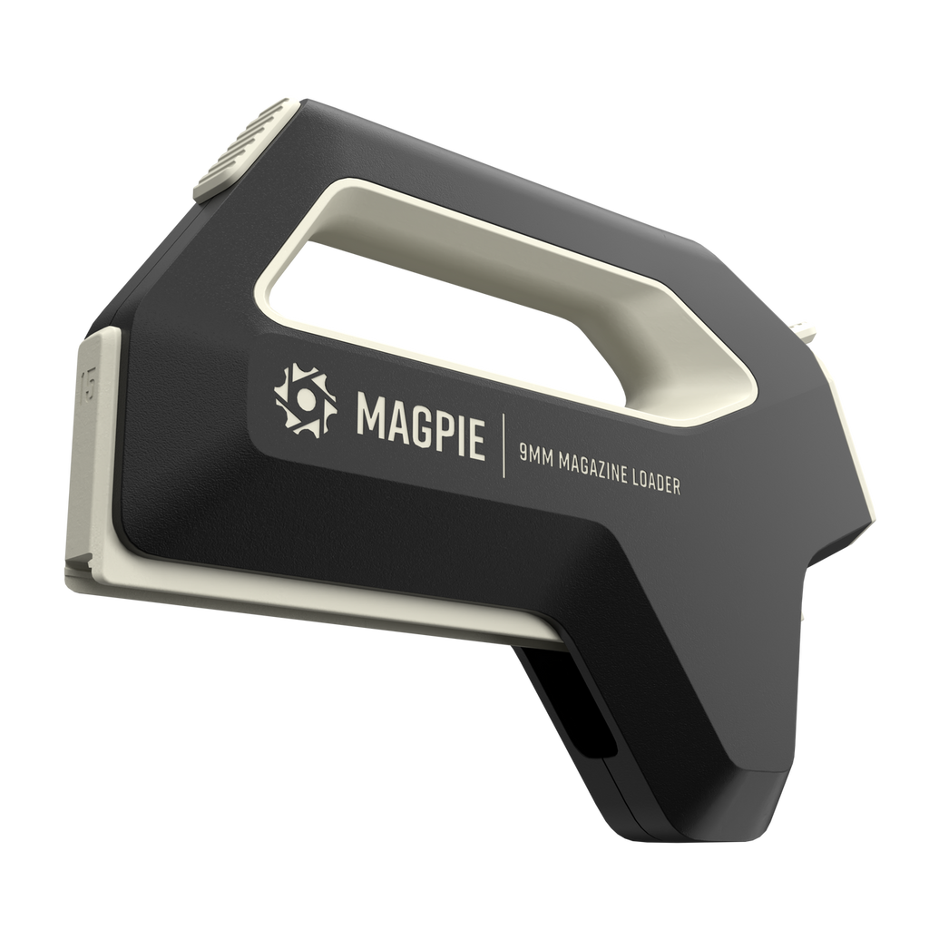 Automatic handheld 9mm magazine loader