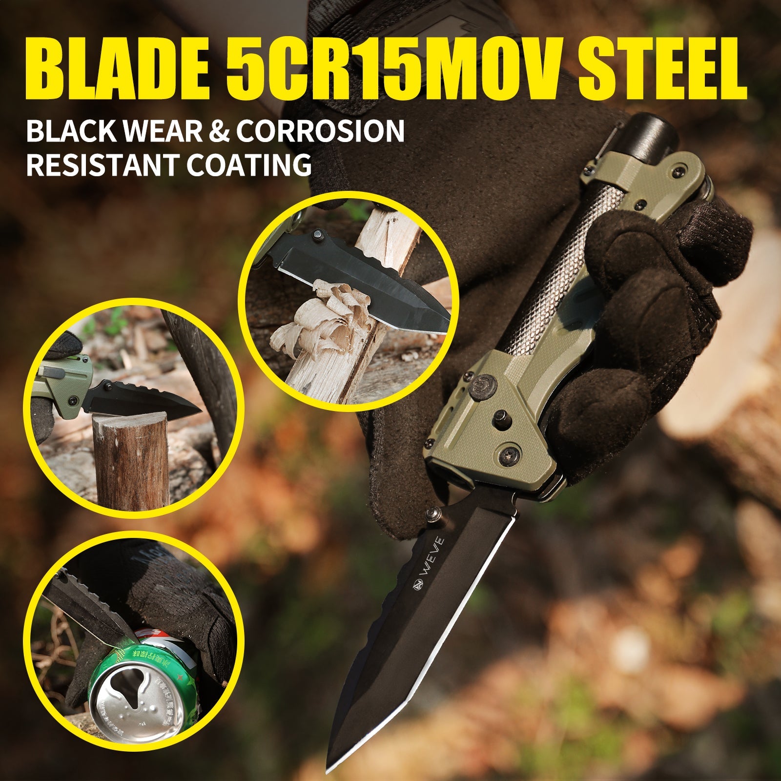 Outdoor Multi-functional Portable Folding Knife