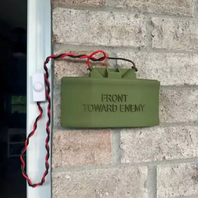Claymore Mine Doorbell Prank Gift