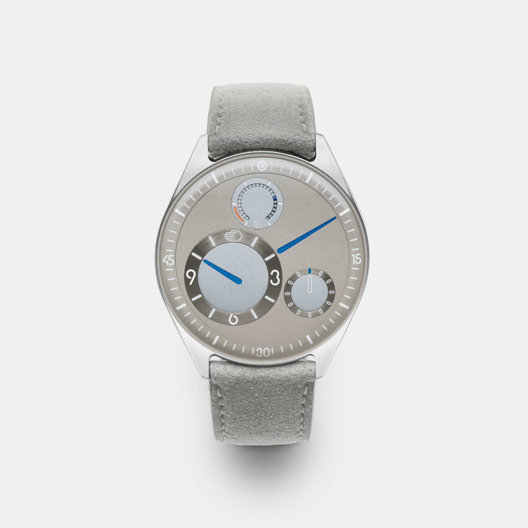 Men's watch with a titanium case