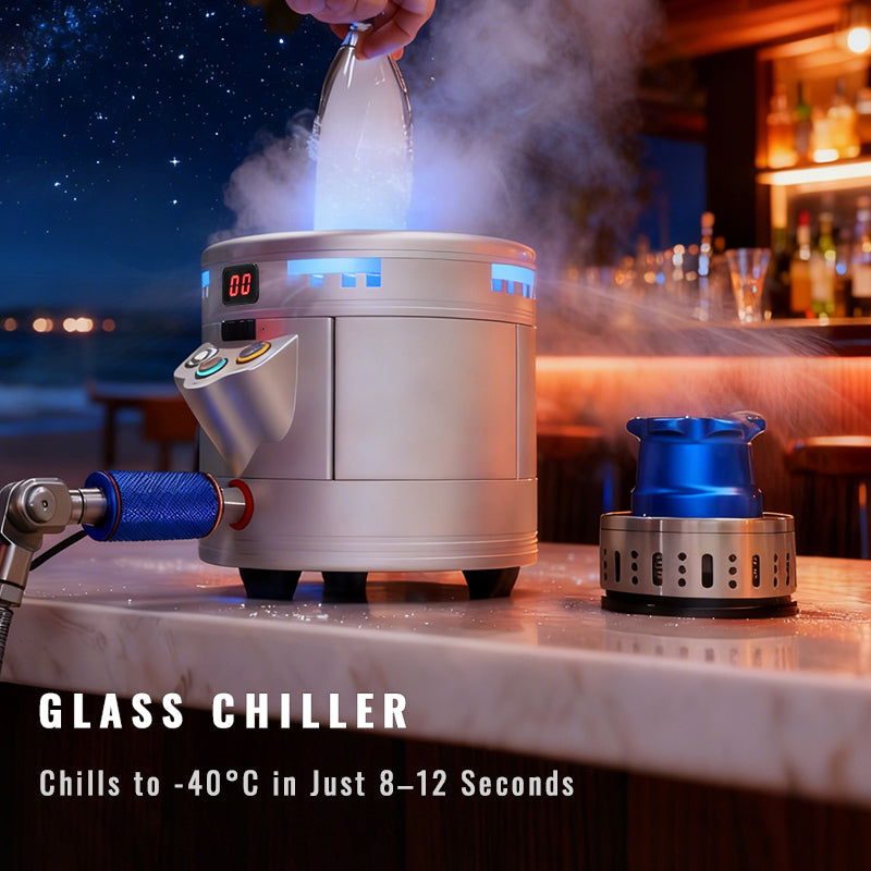 2-in-1 Dry Ice Maker and Rapid Glass Chiller