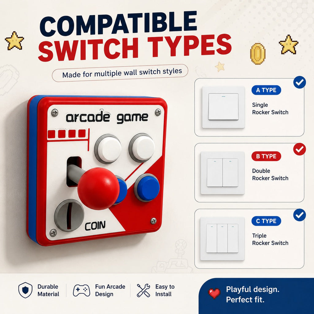 High Score Retro Arcade Gamer Wall Switch Cover