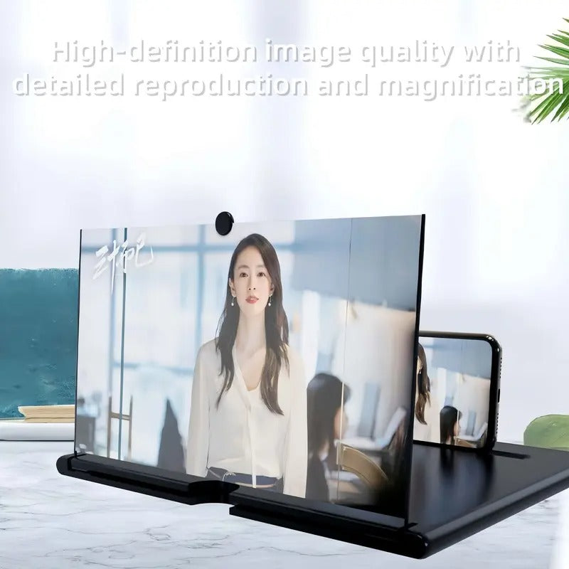 12"Mobile Phone Magnifier - Ultra-HD Screen Magnifier for Easy TV Viewing Orientation for Landscapes Use Eye Protection Full-Screen Mobile Phone Magnification
