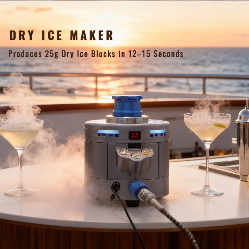 2-in-1 Dry Ice Maker and Rapid Glass Chiller