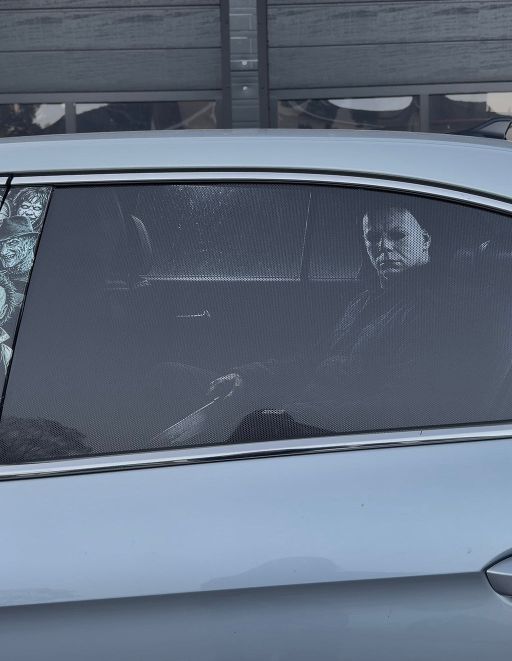 Who’s Sitting Behind You? Michael Myers Car Window Decal One Way Vision Universal Fit