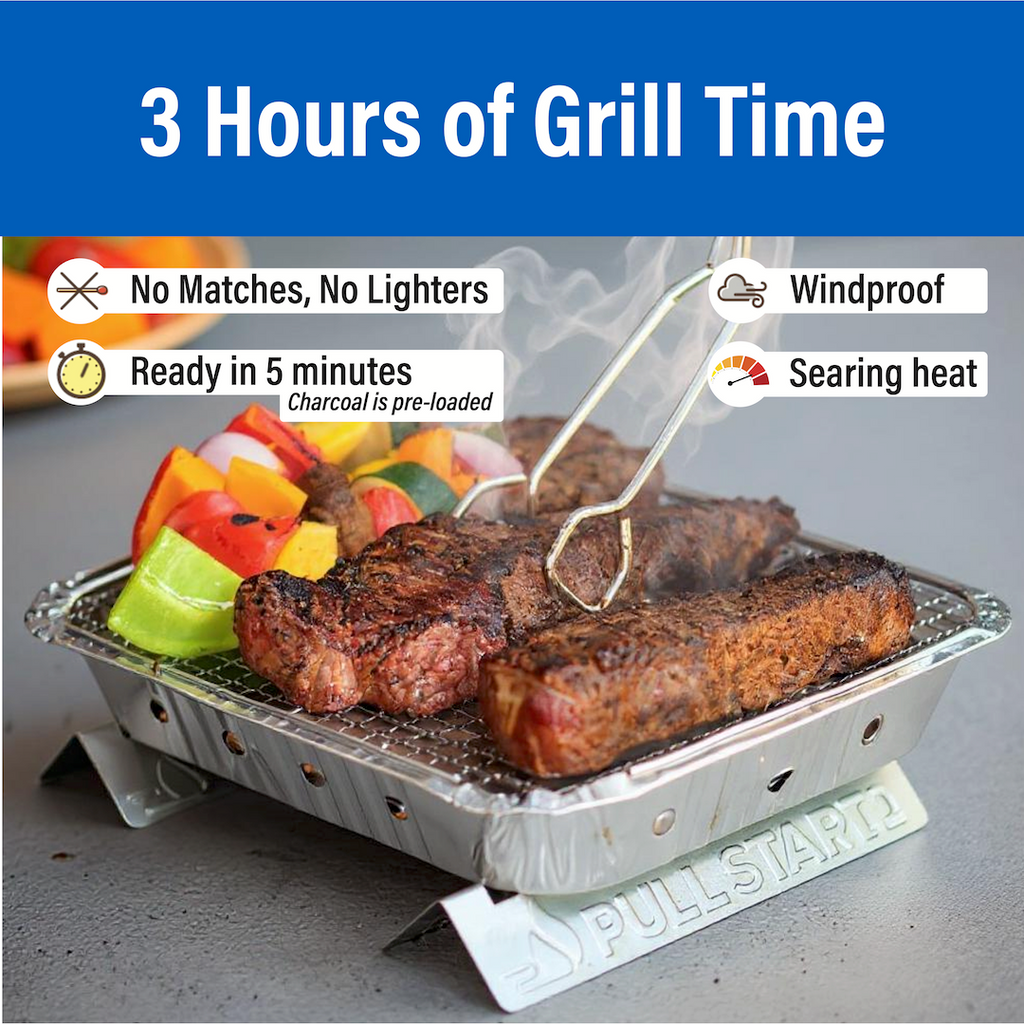 Portable disposable barbecue grill