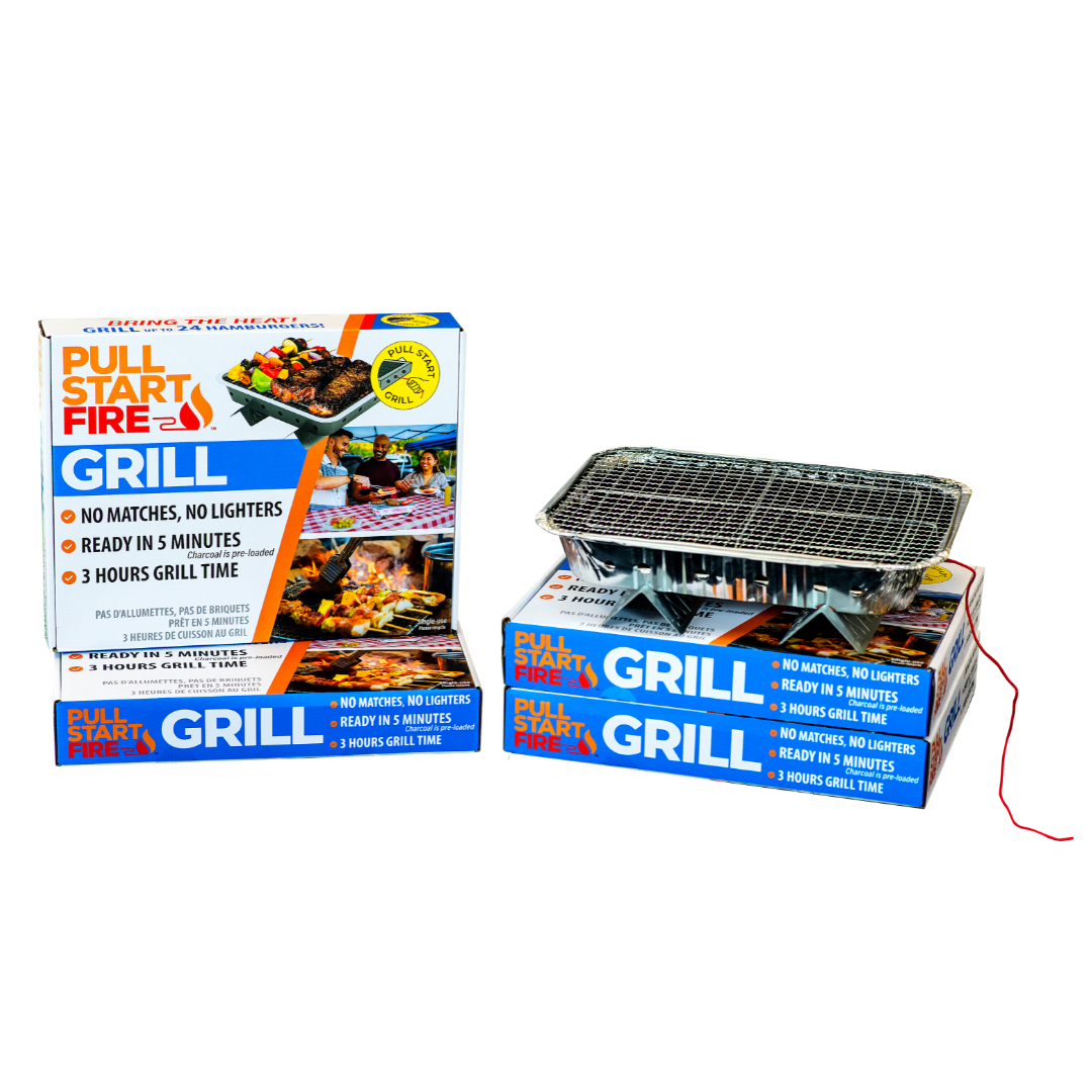 Portable disposable barbecue grill