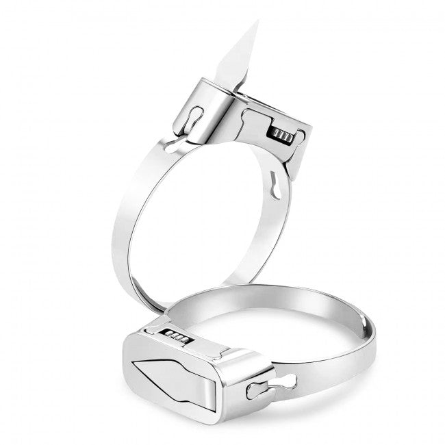 Stainless Steel Defense Ring - Silver