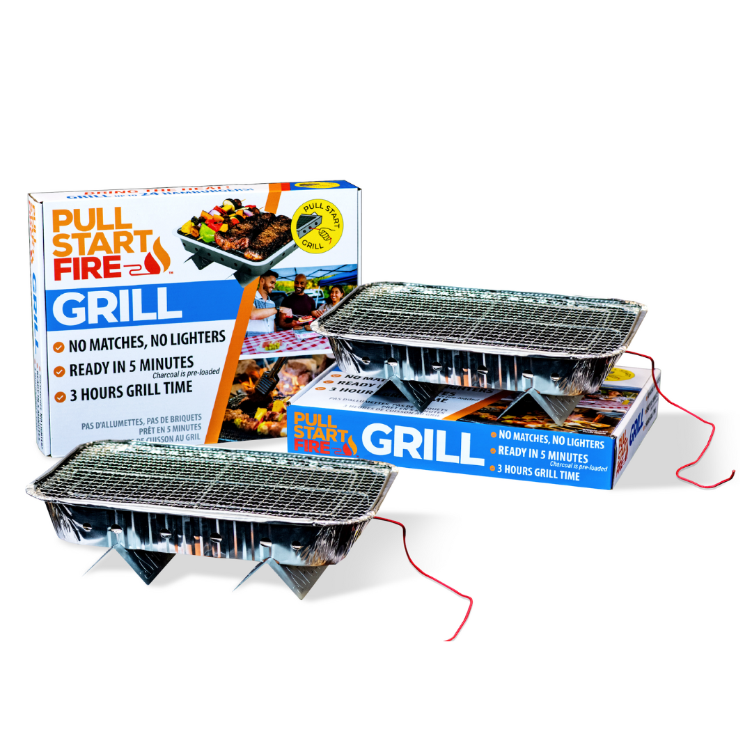 Portable disposable barbecue grill