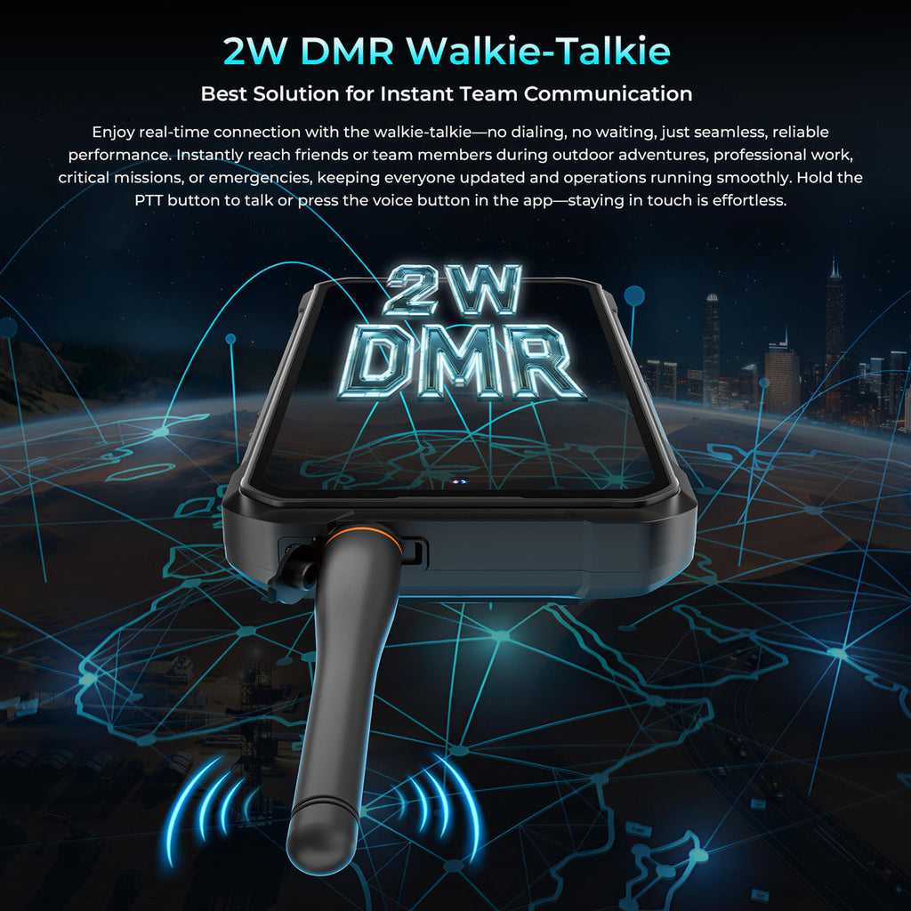 Walkie-Talkie Rugged Phone 6.78'' HD+ Display 20,000mAh Big Battery 108MP Camera Android 16(12GB+512GB NFC)